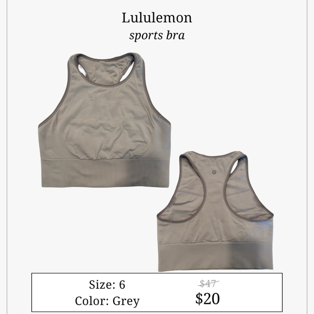 Lululemon sports bra